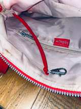 Kipling Pahneiro Crossbody Bag Handbag with Ape Red Canvas  - Image 2