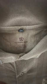 Not Worn Vintage Covington Breathable Shirt Pen Stripe Sleeves. (Sand) - Image 2