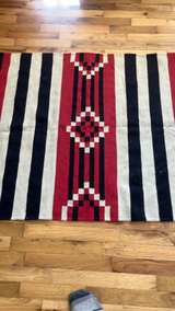 Southwestern Style Geometric Flatweave Rug - Image 4