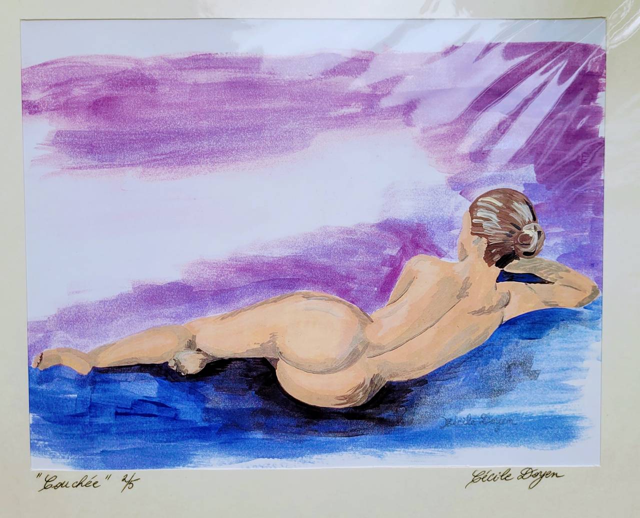 Cécile Doyen "Couchée" Signed Numbered Lithograph