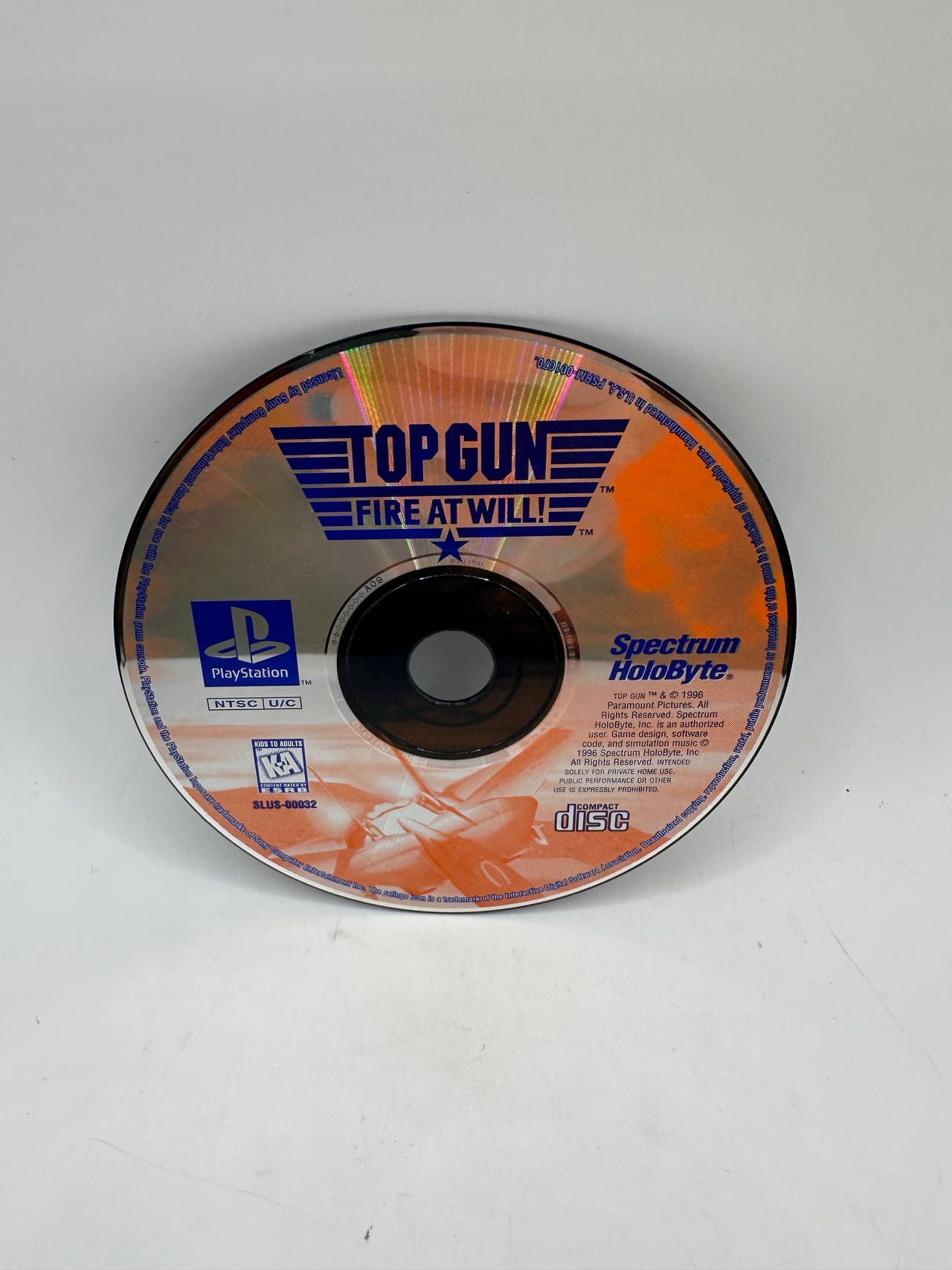 Top Gun: Fire at Will! - PlayStation 1 - TESTED & Working!