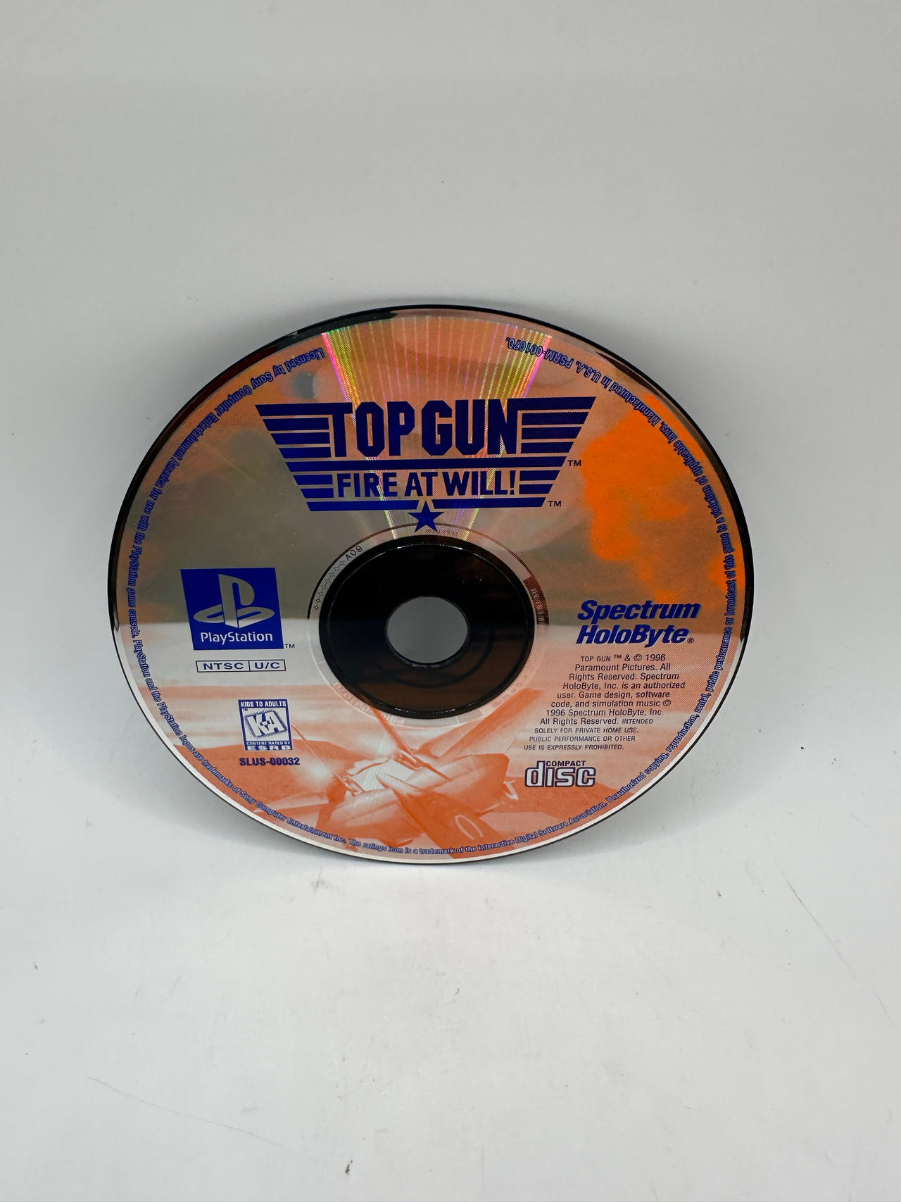 Top Gun: Fire at Will! - PlayStation 1 - TESTED & Working!