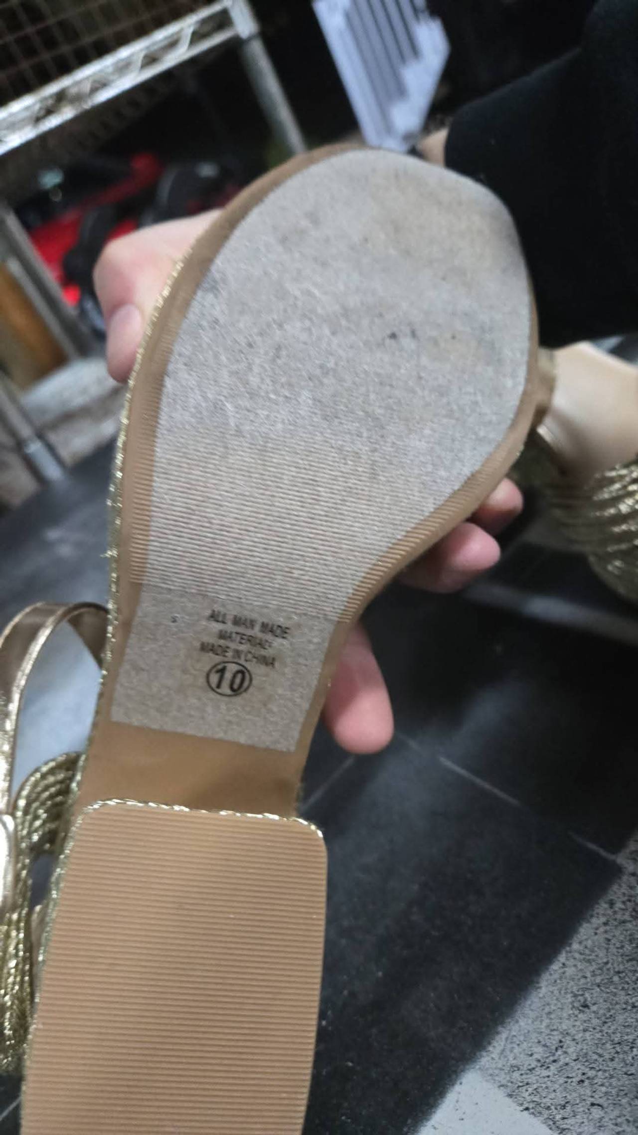 Soda Gold Braided Wedge Sandals