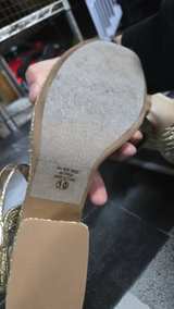 Soda Gold Braided Wedge Sandals - Image 1