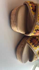 Cupcake Couture Sunflower Crochet Wedge Sandals - Image 4