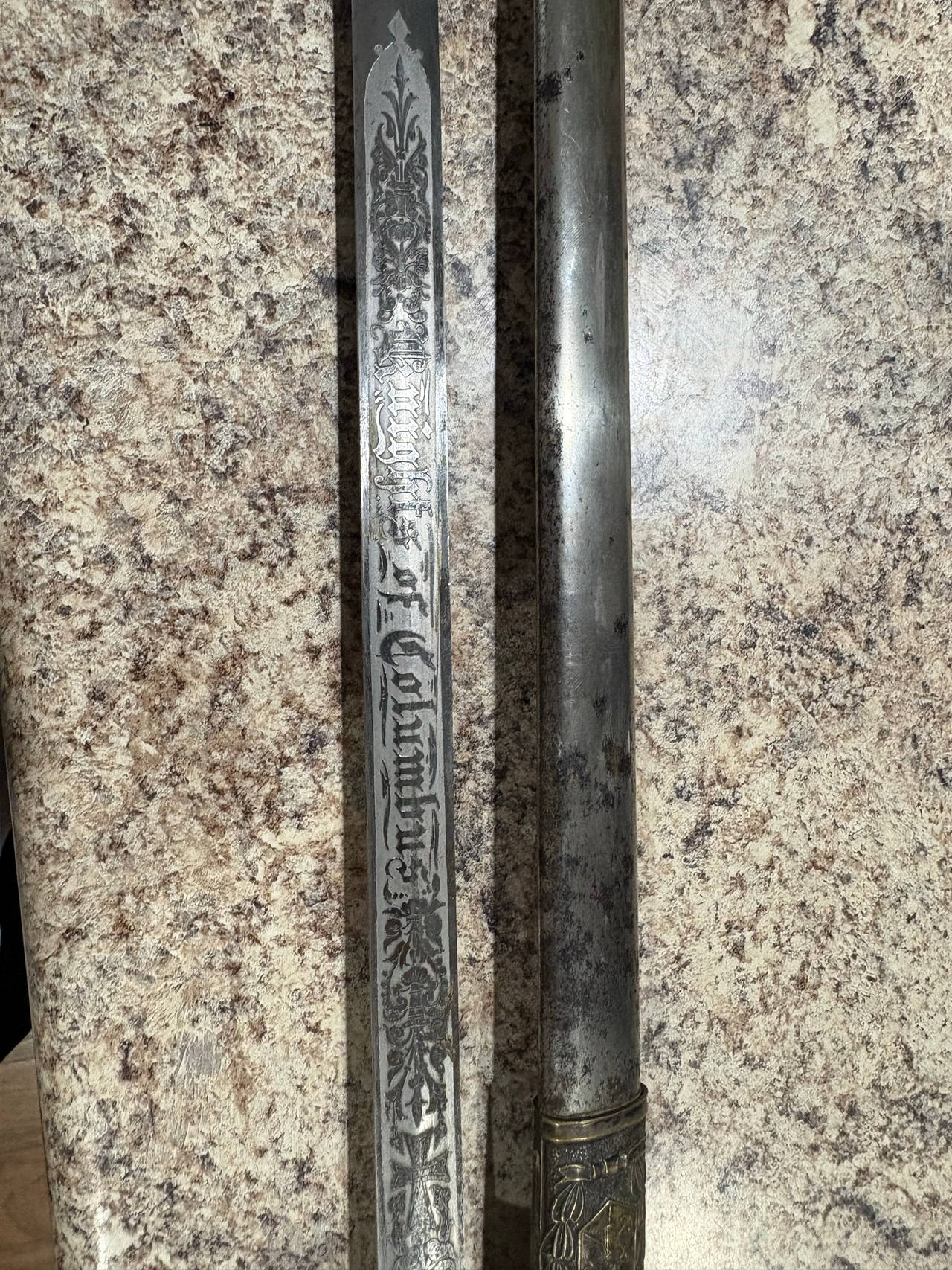 Knights of Columbus Ceremonial Sword and Scabbard