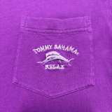 Tommy Bahama Relax Purple Pocket T-Shirt - Image 5