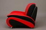 Modern Racing Style Loveseat - Image 2