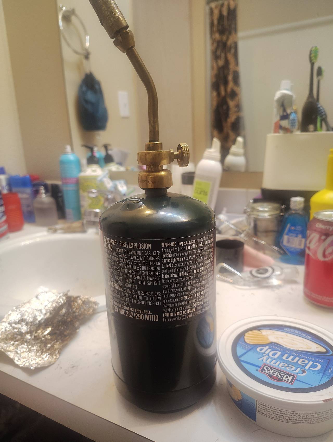 Bernzomatic Propane Tank with Torch Head