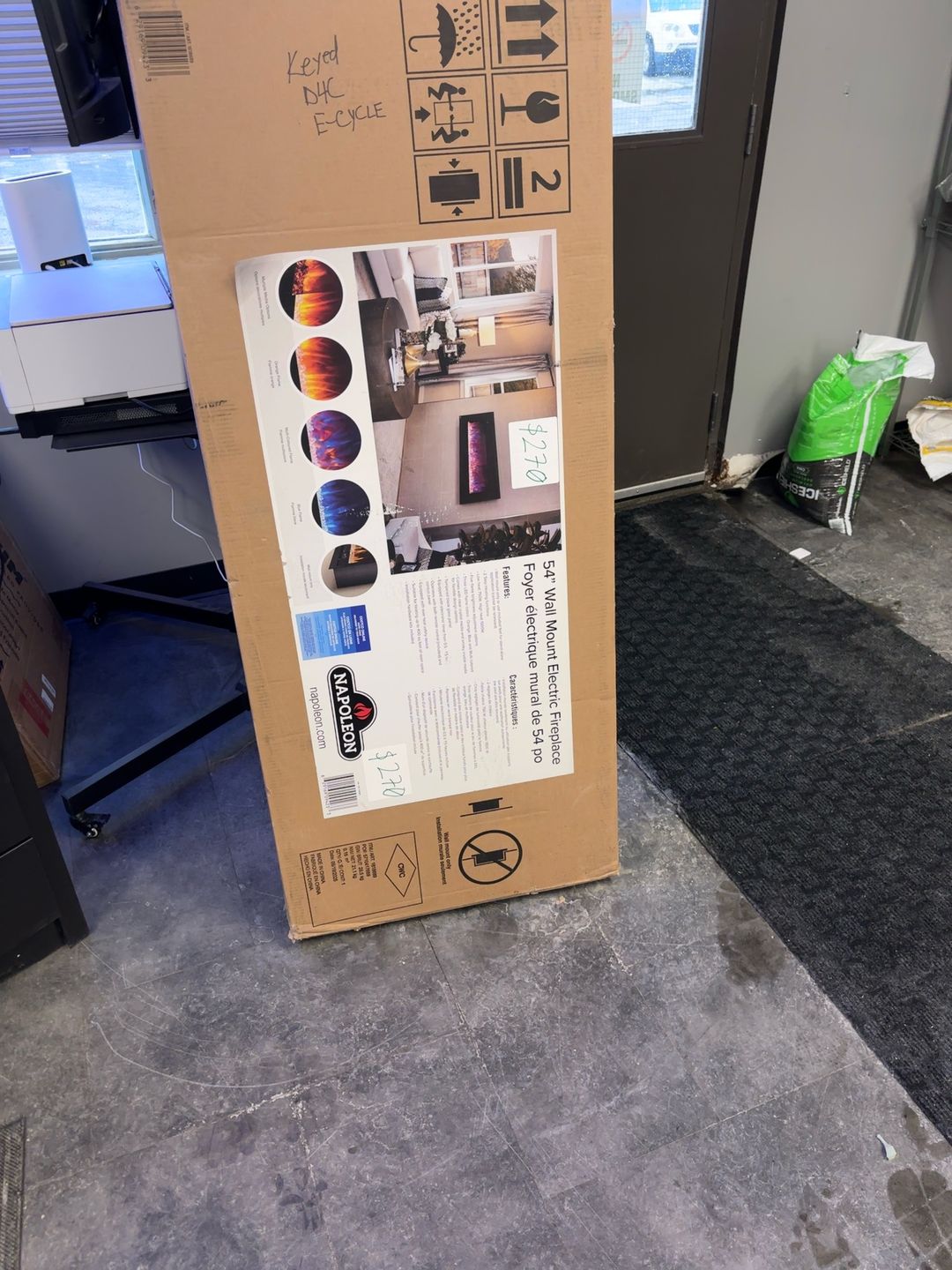 Napoleon 54" Wall Mount Electric Fireplace