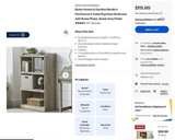 Better Homes & Gardens Modern Farmhouse 5-Cube Organizer Bookcase with Name Plates, Rustic Gray Finish - Image 1