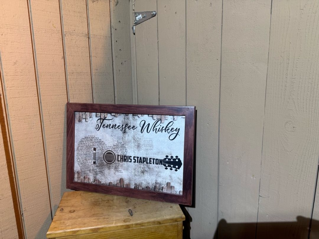 Tennessee Whiskey Barrel Stave Sign