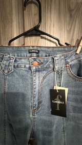 New Flamingals Front Seam Straight Leg Jeans 2XL - Image 2