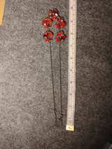 Red Faux Gemstone Jewelry Set - Image 1