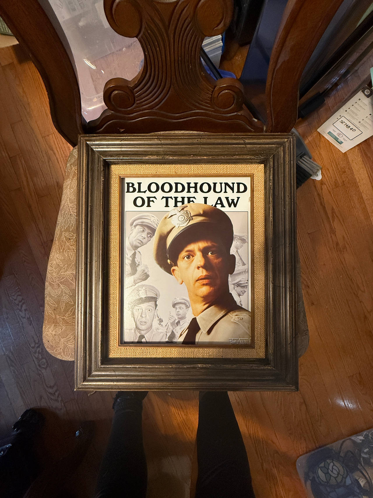 Bloodhound of the Law Framed Art Print