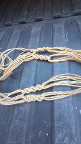 Vintage Macrame Plant Hanger with Wooden Beads - Image 3