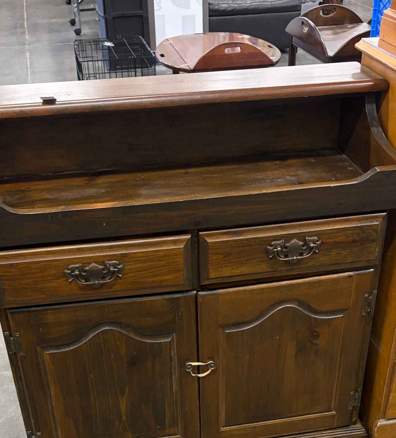 Ethan Allen Pine Dry Sink Cabinet