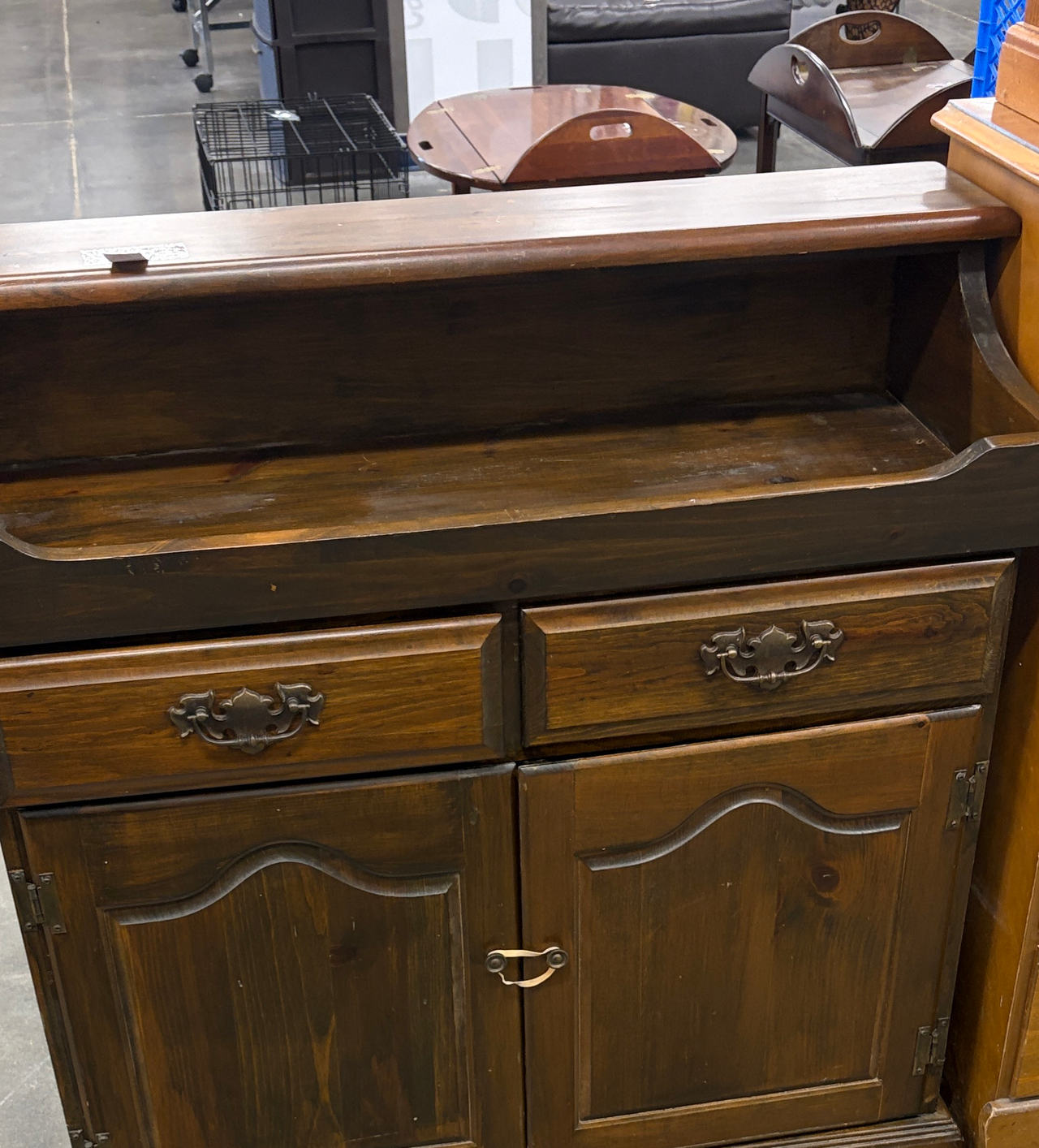 Ethan Allen Pine Dry Sink Cabinet