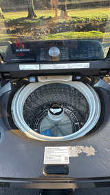 Samsung 27" Black Top Load Washer & Dryer Set - Image 5