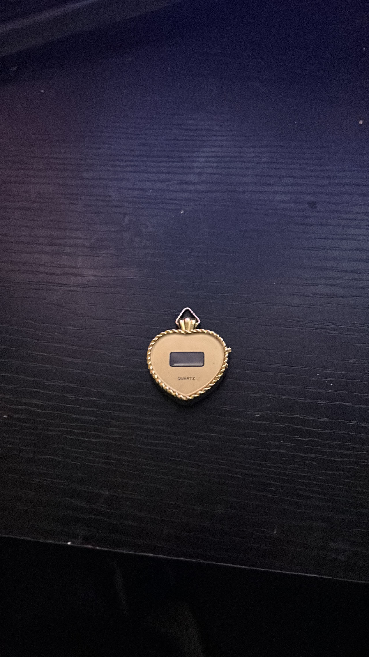 Vintage Heart Shaped Digital Pendant Watch