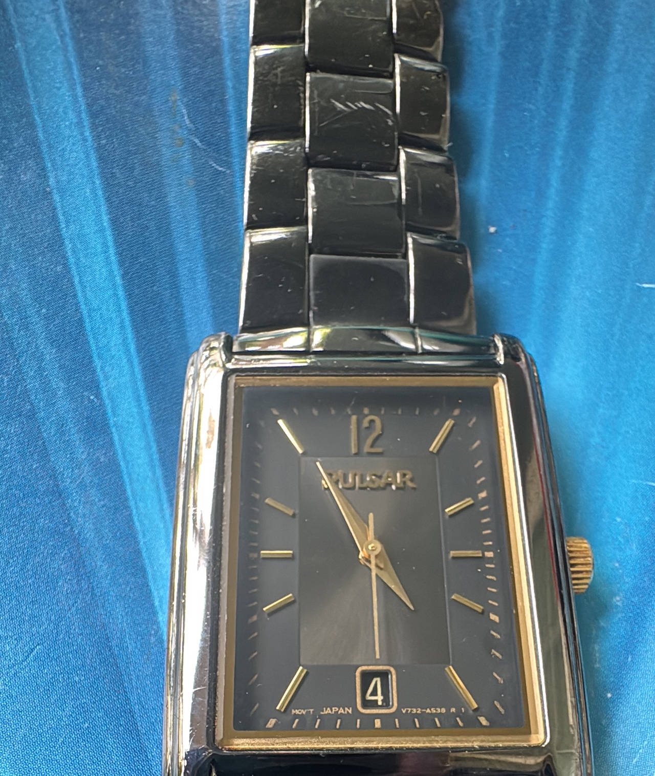 Pulsar V732-X538 Rectangular Quartz Watch