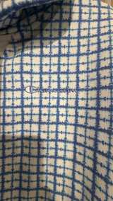 Champion Women's Grid Print Hoodie Medium blue and white - Image 2
