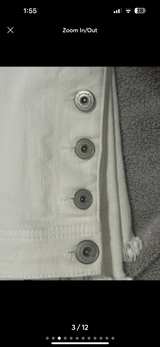 White Fringe Hem Jeans - Image 3
