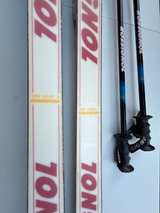 Vintage Rossignol K3 190cm Downhill Skis Marker M48 Titanium Bindings & Rossignol Poles - Image 7