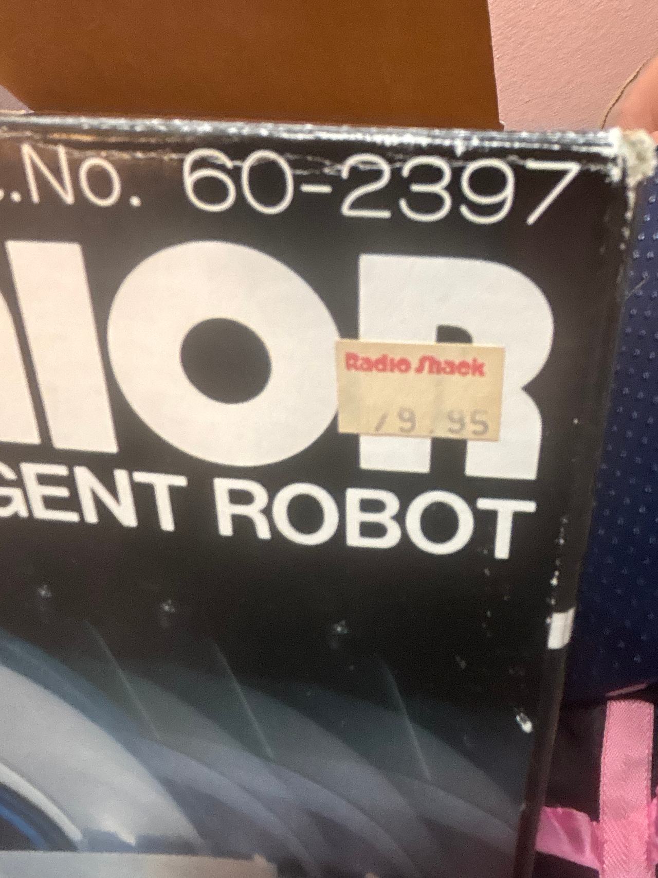 Radio Shack Robie Junior Robot Vintage Toy cat no 60-2397 with box 