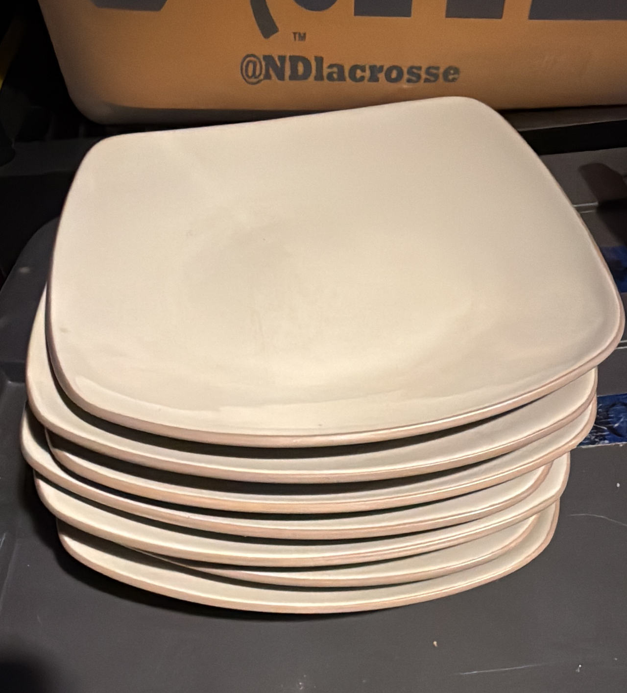 Square Dinner Plates and Mugs