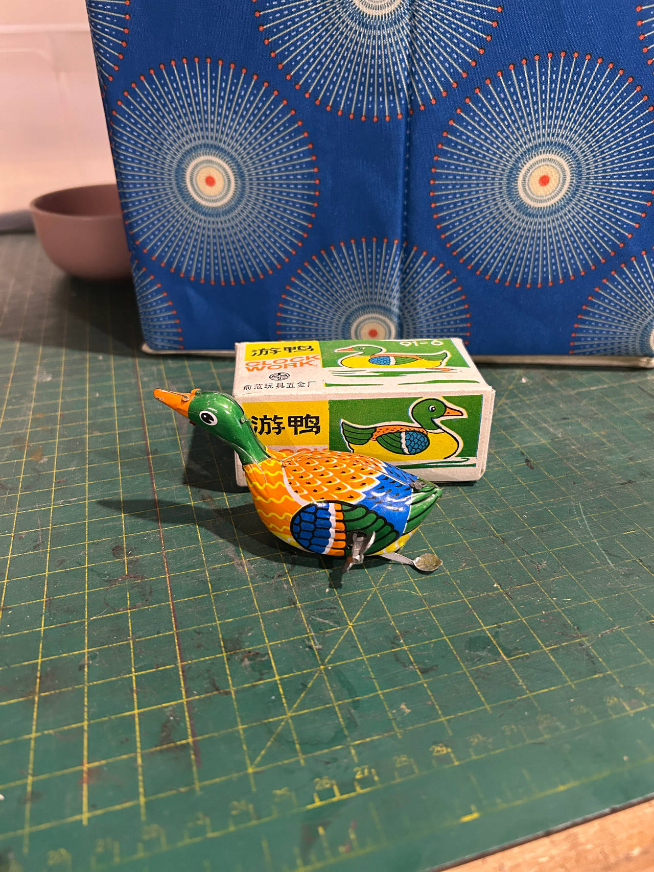 Tin Wind-Up Duck Toy
