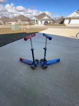 Micro Mini Deluxe Blue 3-Wheeled Kids Scooter - Image 1