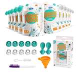Reusable Baby Food Pouches - 10 Pack, 6oz Each | BPA-Free, Freezer & Dishwasher - Image 1