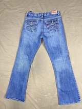 Levi’s 715 Girls Bootcut Jeans Size 12 Reg W28 L26 Thick Stitch Flap Pocket - Image 2