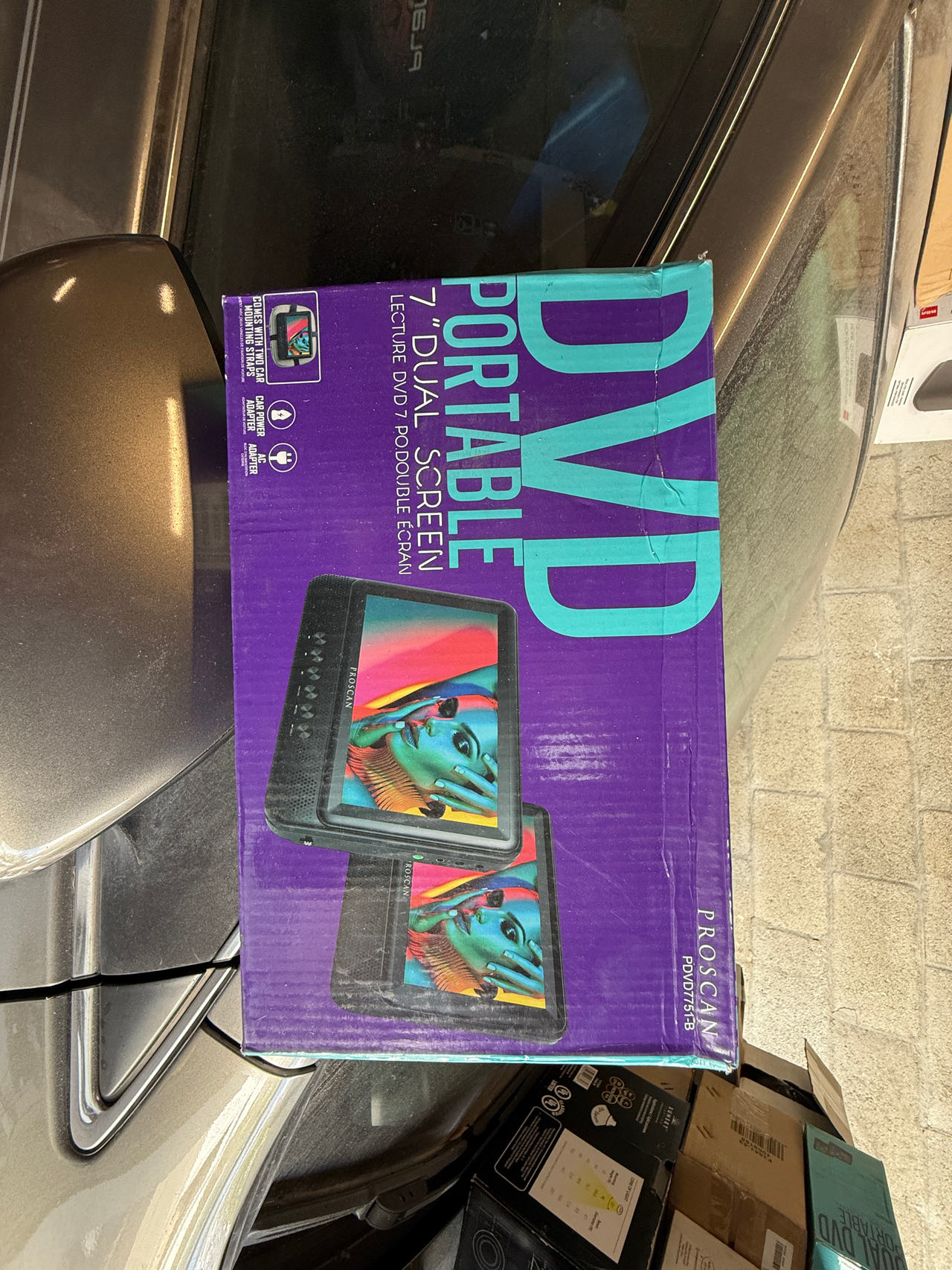 Proscan 7" Dual Screen Portable DVD Player