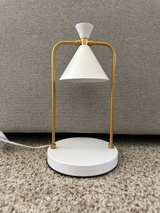 White and Gold Electric Candle Warmer Lamp - Used, Like New - Image 2