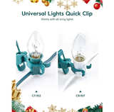 C7 C9 Christmas Lights Universal Spring Clips, 50 Count Quick Spring Clips - Image 5