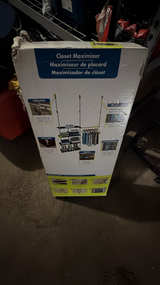 Rubbermaid Closet Maximizer Custom Closet Organizer Storage System - Image 1