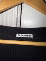 Reformation V Neck Top Black Womens Size Medium - Image 3
