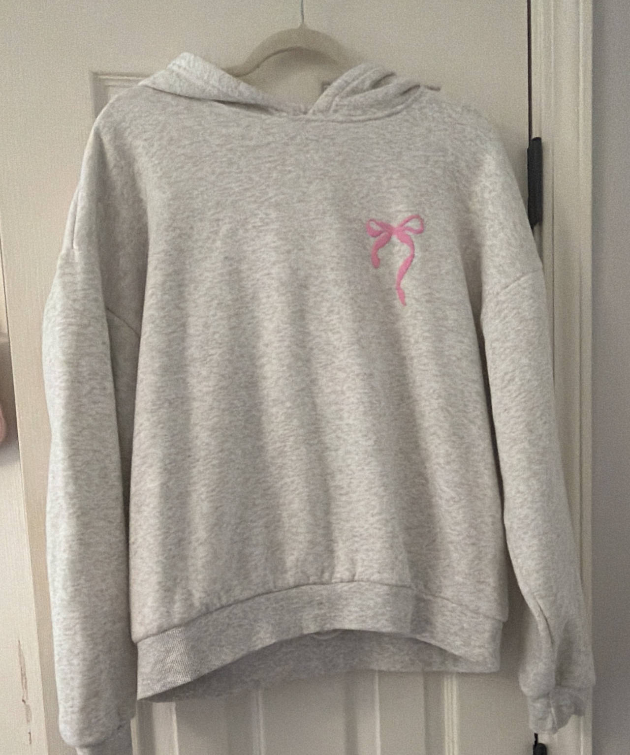 Brandy Melville Christy Pink Bow Hoodie