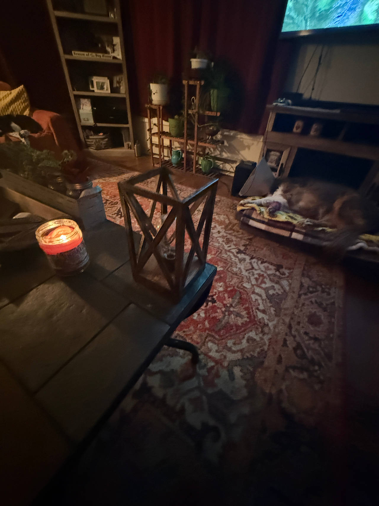 Geometric Metal Candle Lantern