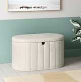 Target Room Essentials Folding Double Storage Bench Cream - Image 3