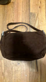 Fendi Mamma Baguette Brown Suede Shoulder Bag - Image 2
