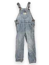 OshKosh B'gosh Girls Heart Print Denim Overalls - Image 1