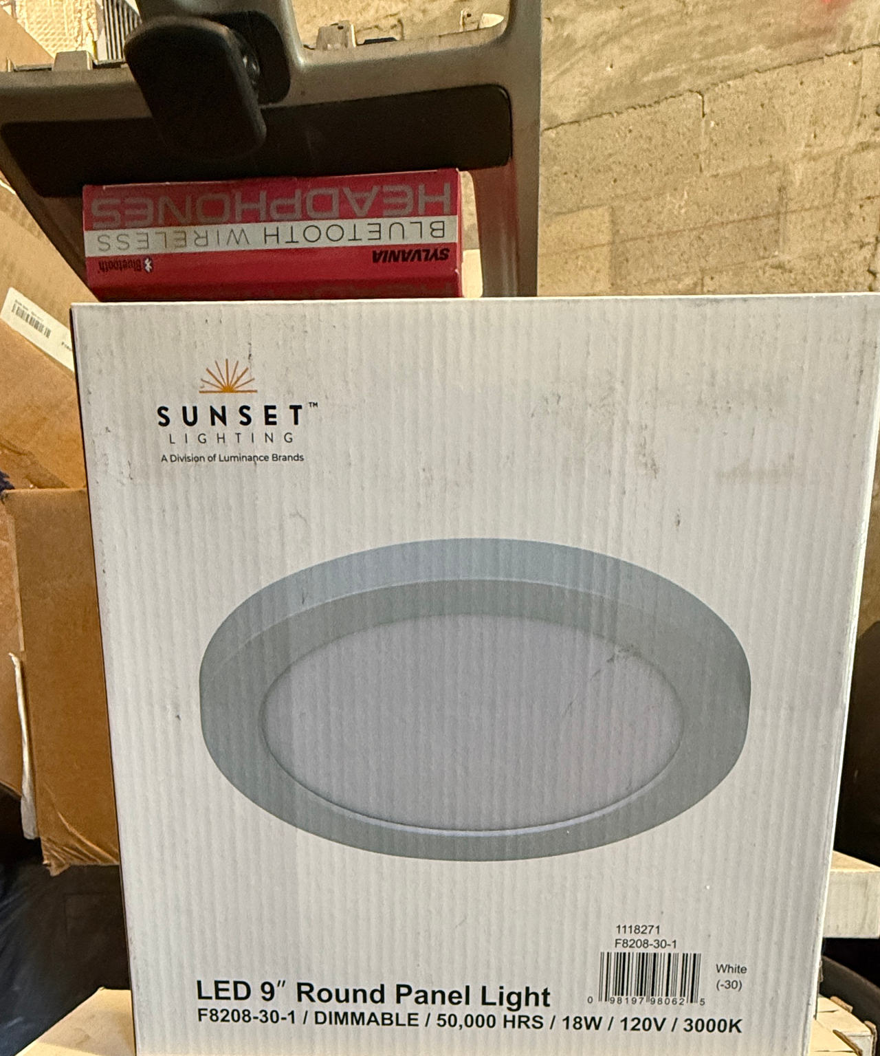 Sunset Lighting F8208-30-1 LED 9" Round Panel Light