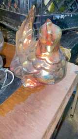 Vintage Iridescent Ceramic Phoenix Figurine - Image 2