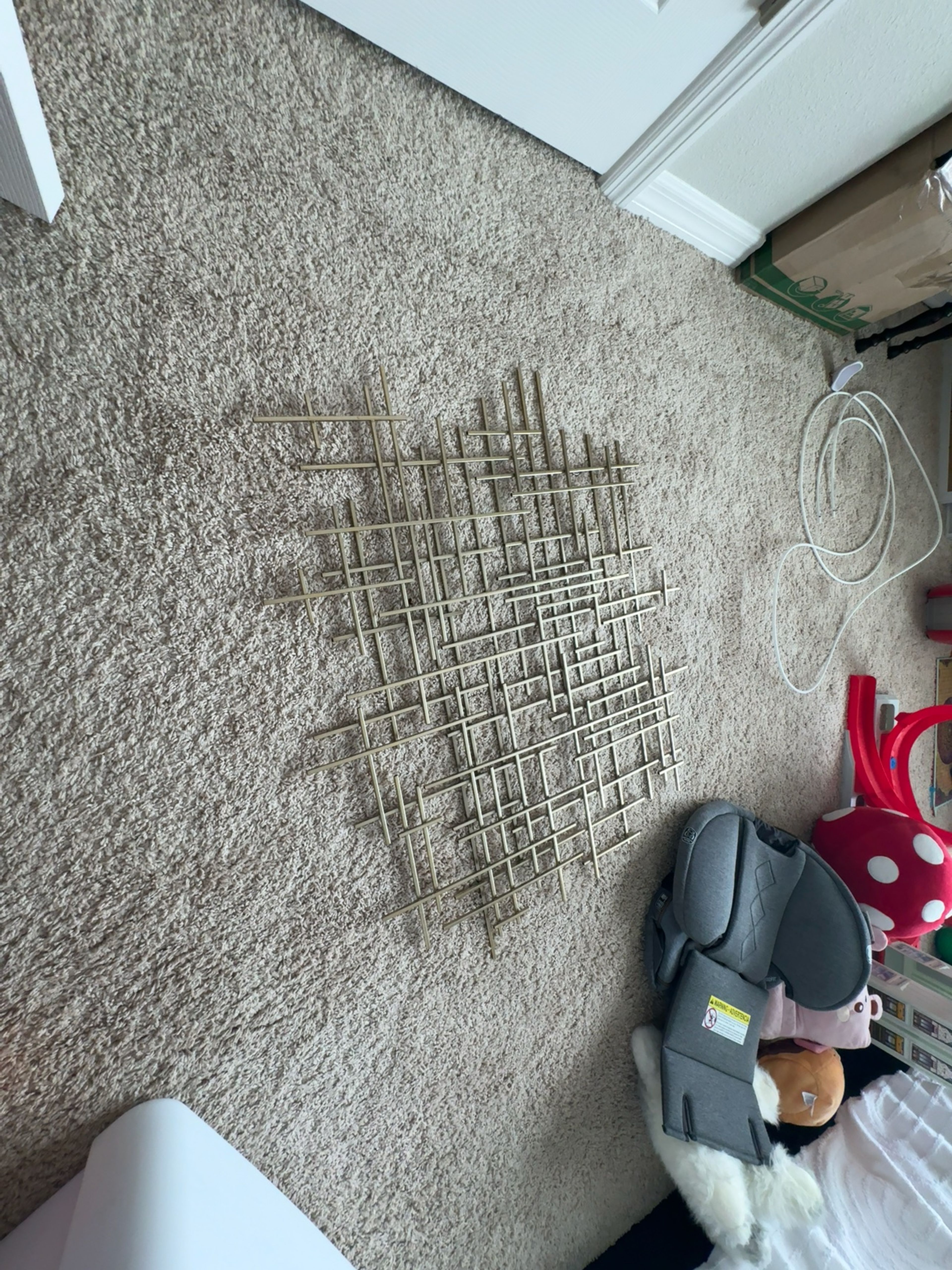 Project 62 Mid-Century Metal Wall Décor Gold 36"x30"