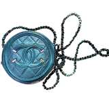 Chanel round iridescent caviar quilted crossbody - Image 3