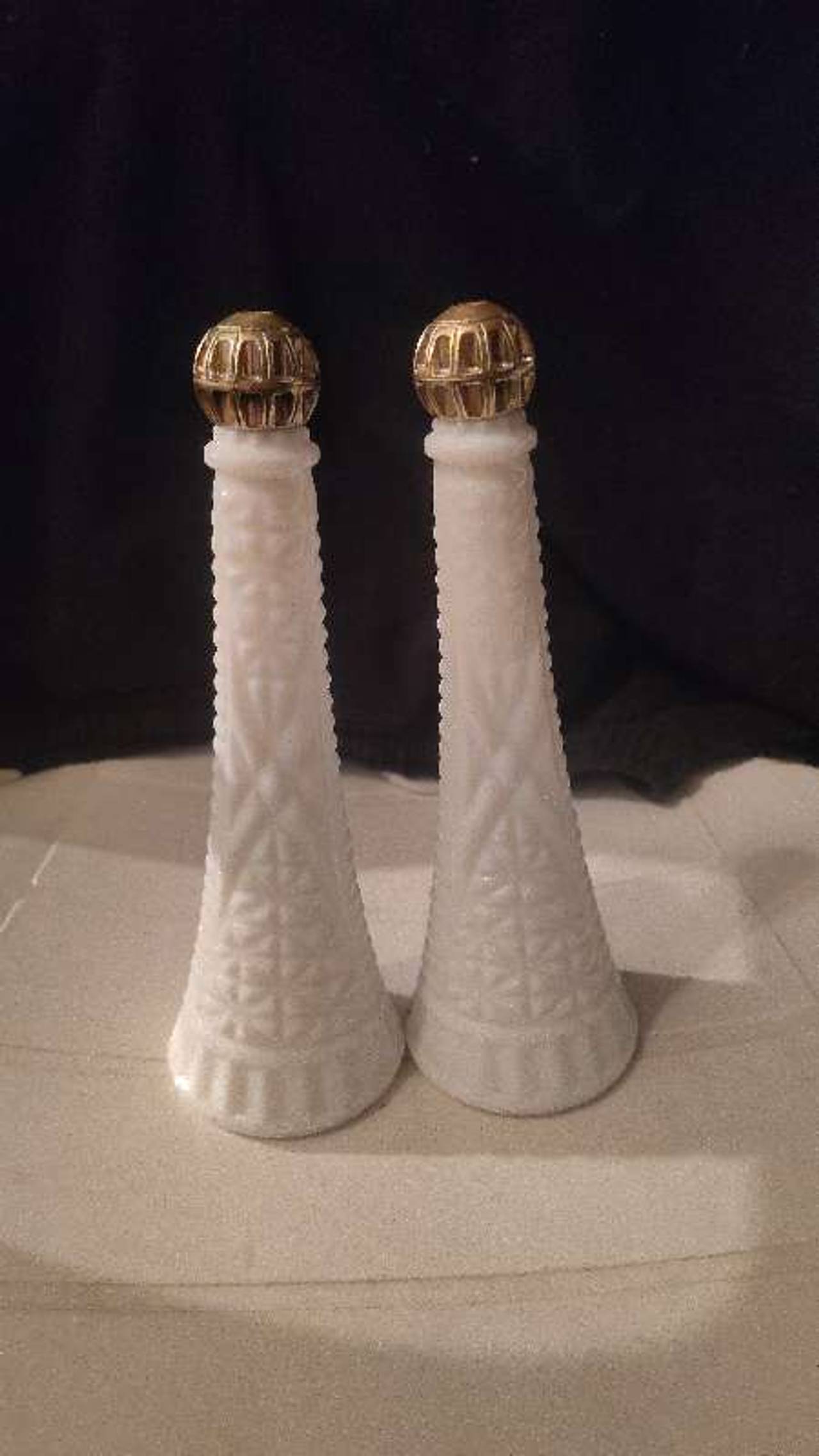 Avon Vintage Milk Glass Salt and Pepper Shakers