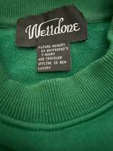 We11done Green Logo Sweatshirt Size S - Image 3